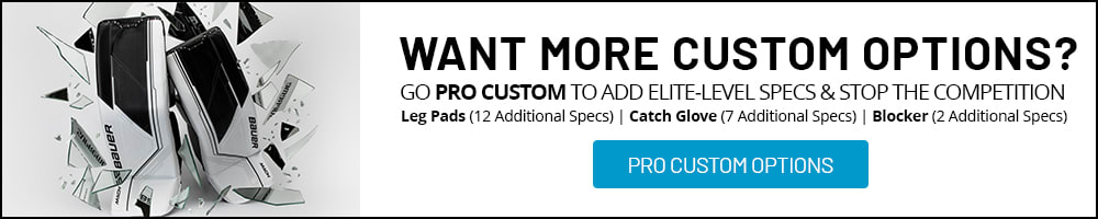 View Pro Custom Options - Bauer Supreme Mach Pro Custom Goalie Customizer