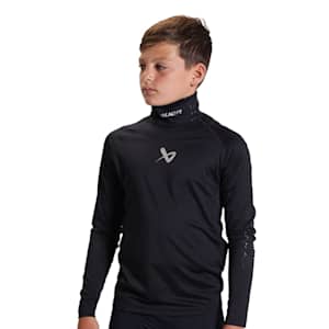 CCM Hockey Integrated Neck Guard Long Sleeve Compression Top