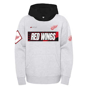 Detroit Red Wings Youth Ageless Revisited Home Lace-Up Pullover Hoodie - Red