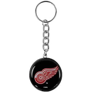 InGlasco Detroit Red Wings Puck Keychain