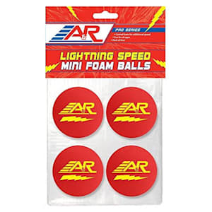 A&R Lightning Speed Mini Hockey Balls - 4 Pack