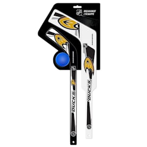 InGlasco Breakaway Gen II Mini Set - Goalie & Player Stick w/ Foam Ball - Anaheim Ducks