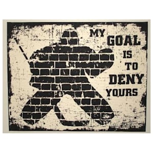 Painted Pastimes Goalie Canvas Print (16x20)