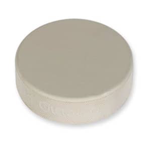 A&R Goalie Ice Hockey Practice Puck - White 6 Ounce
