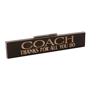 Painted Pastimes "Coach Thanks For All You Do" Personalized Sign - 3.5" x 18"