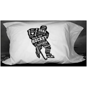 Painted Pastimes "Hockey Player" Pillow Case - Standard