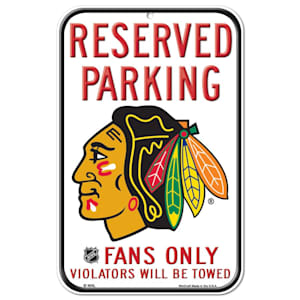 Wincraft NHL Reserved Parking Sign - Chicago Blackhawks