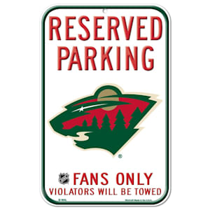 Wincraft NHL Reserved Parking Sign - Minnesota Wild