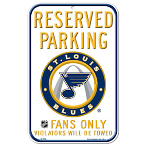 Wincraft NHL Reserved Parking Sign - St. Louis Blues