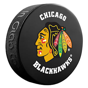 InGlasco NHL Basic Logo Puck - Chicago Blackhawks