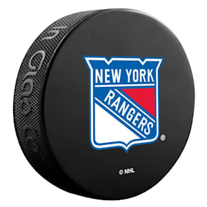 InGlasco NHL Basic Logo Puck - New York Rangers