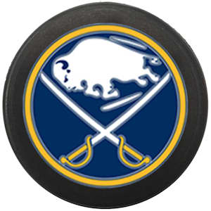 InGlasco NHL Mini Puck Charms - Buffalo Sabres