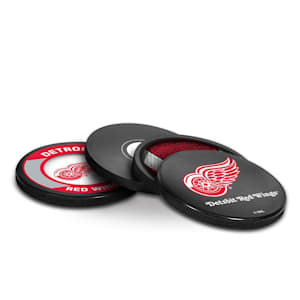 InGlasco Puck Coasters Pack - Detroit Red Wings