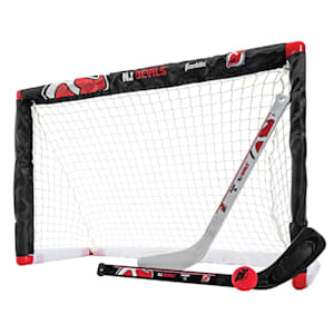 Franklin NHL Team Mini Hockey Goal Set - New Jersey Devils