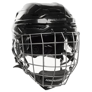 New Warrior Alpha QX Pro Black Ice hockey helmet combo cage small medium Large 