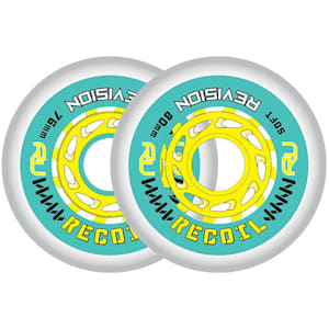 Revision Recoil Soft Inline Wheel - Teal/Yellow