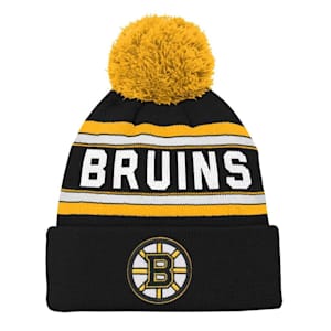 Outerstuff Jacquard Cuff Pom Knit Hat - Boston Bruins - Youth