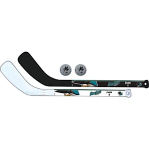 Franklin NHL Mini Hockey Stick Set - San Jose Sharks