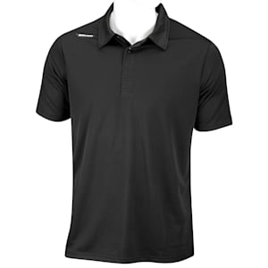 Bauer Short Sleeve Sport Polo - Black - Youth