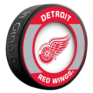 InGlasco NHL Retro Hockey Puck - Detroit Red Wings