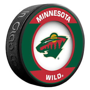 InGlasco NHL Retro Hockey Puck - Minnesota Wild