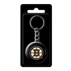 InGlasco NHL Puck Keychain - Boston Bruins