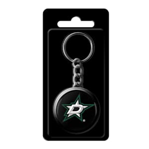 InGlasco NHL Puck Keychain - Dallas Stars