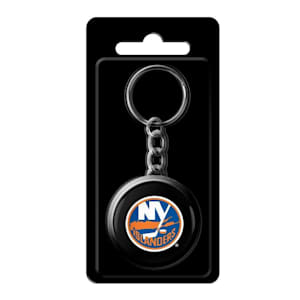 InGlasco NHL Puck Keychain - New York Islanders
