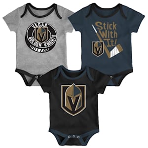 Outerstuff Vegas Golden Knights Cuddle and Play 3-Pack Set - Infant