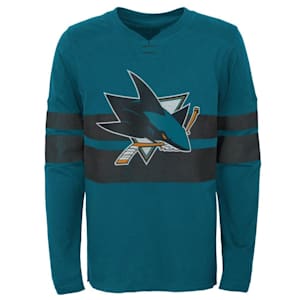 Outerstuff San JOse Sharks Featured Classic Log Sleeve Tee - Youth