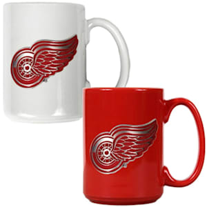 Great American Products Detroit Red Wings 15 oz Ceramic Mug Gift Set
