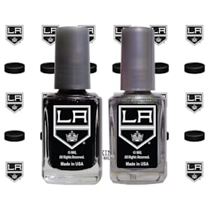 NHL Nail Polish 2 Pack With Decals - Los Angeles Kings