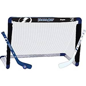 Franklin NHL Team Mini Hockey Goal Set - Tampa Bay Lightning