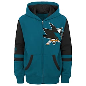 Outerstuff Faceoff FZ Fleece Hoodie - San Jose Sharks - Youth