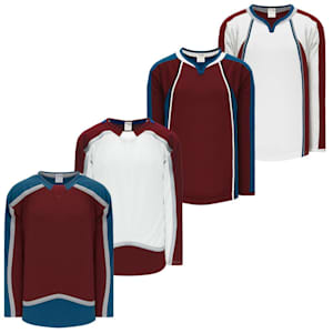 Athletic Knit H550C Gamewear Hockey Jersey - Colorado Avalanche - Senior