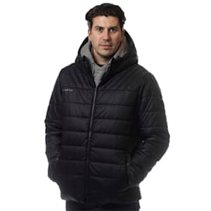 Bauer Supreme Hooded Puffer Jacket - Black - Adult