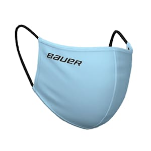 Bauer Reversible Fabric Face Mask - Sky Blue/Plaid