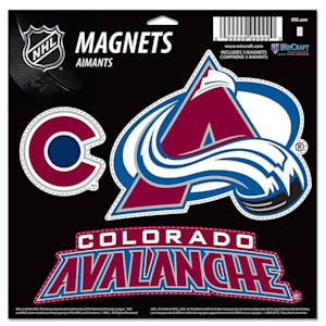 Wincraft 3 Pack Magnet - Colorado Avalanche