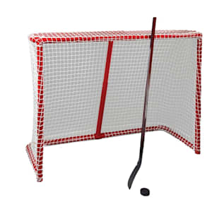 New Team Canada pond ice hockey net 36" inch wide mesh steel goal 2" metal goal New Team Canada pond ice hockey net 36" inch wide mesh steel goal 2" metal goal