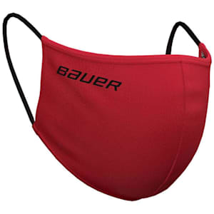Bauer Reversible Fabric Face Mask - Red/Bauer