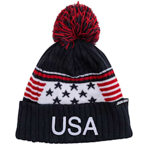 Bauer New Era USA Pom Knit Winter Hat - Youth