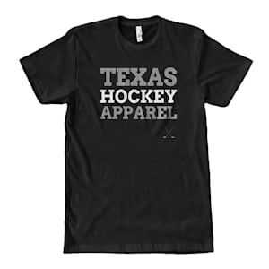 Texas Hockey Apparel Black Crew - Adult
