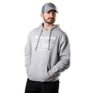 Youth L/XL *New* Easton Hockey Lace Up Hoodie Grey 