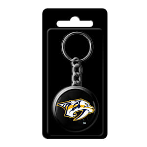 InGlasco NHL Puck Keychain - Nashville Predators