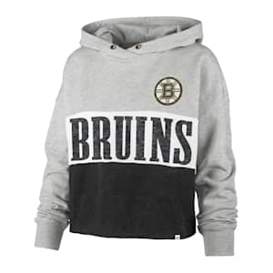 47 Brand Lizzy Cut Off Hoodie - Boston Bruins - Womens