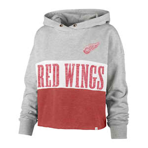 47 Brand Lizzy Cut Off Hoodie - Detroit Red Wings - Womens