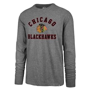 47 Brand Varsity Arch Super Rival Long Sleeve Tee - Chicago Blackhawks - Adult