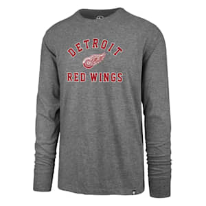47 Brand Varsity Arch Super Rival Long Sleeve Tee - Detroit Red Wings - Adult