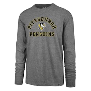 47 Brand Varsity Arch Super Rival Long Sleeve Tee - Pittsburgh Penguins - Adult