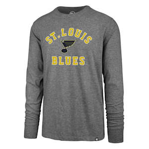47 Brand Varsity Arch Super Rival Long Sleeve Tee - St. Louis Blues - Adult